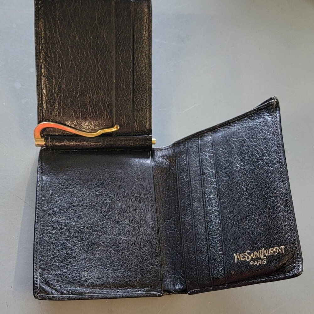 Yves Saint Laurent Men's Vintage Leather Wallet (YSL) - Picture 4 of 8